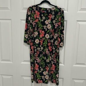 Tommy Hilfiger floral pattern shift dress 14W NWT